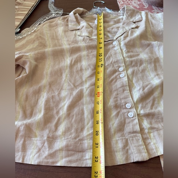 NWT Stars Above Matching Striped Top & Wide Cropped Pants (SZ L Top, XL Pants) - Picture 14 of 16